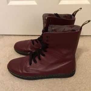 Dr. Martens Leyton 9- Eye Boot (Red)